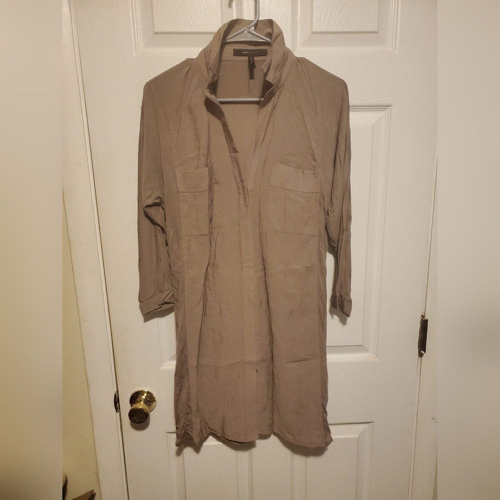 BCBGMaxAzria Womens Light Brown Shirt